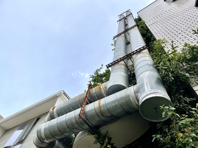 工場のダクト