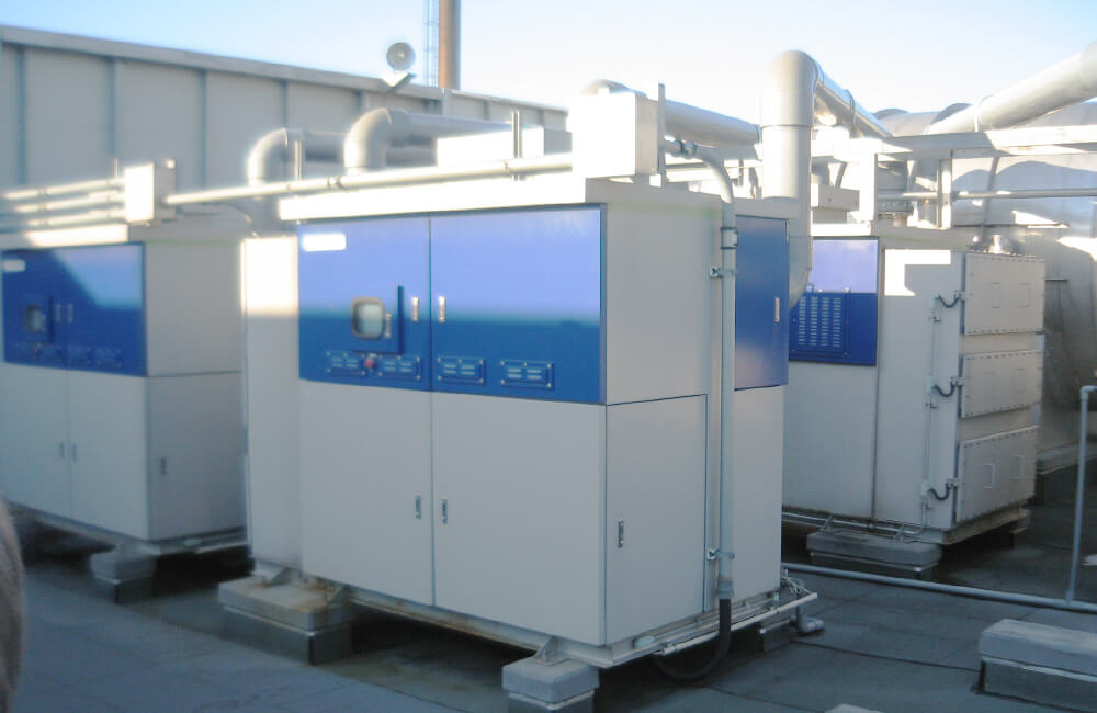 サンレー冷熱株式会社のパルスプラズマ脱臭装置