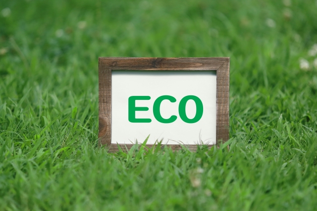 ECOと書かれたボード